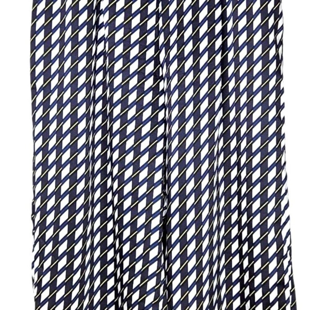 DKNY Geometric Print Cropped Wide Leg Pull-On Culotte Pants Women's Size Large - Picture 3 of 8